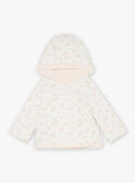 Giacca con cappuccio rosa chiaro in velluto GONINE / 23H0CFB1VES301