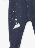 Completo blu notte tutina e berretto in tessuto felpato  ZEBERNIE / 21E5BGH2GRE705