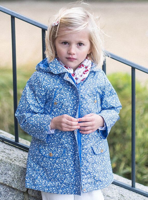 Impermeabile 2 in -1 blu bambina CLAFLETTE / 22E2PFG1IMP208