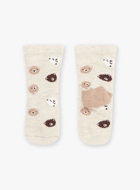 Calze beige con stampa orsetti GALAMY / 23H4BGH1SOQA010