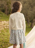 Cardigan écru a fiori MLECARETTE / 25E2PFO1CAR001
