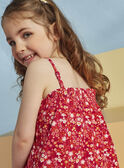 Canottiera fucsia con stampa a fiori bambina CAUDEBETTE 1 / 22E2PFT3DEB304