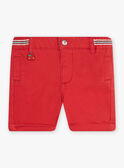 Bermuda in twill rosso mattone neonato CATITI / 22E1BGM1BER506