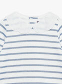 T-shirt a righe écru e  blu navy FABULEUSE / 23E1BF81TEE001