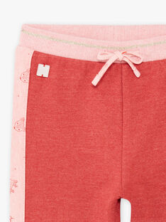 Pantaloni sportivi rosa neonata BAINA / 21H1BFJ1JGBD332
