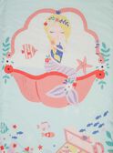 Parure da letto turchese e rosa motivo sirena TIPARURSIR / 20EZEN71PLC213