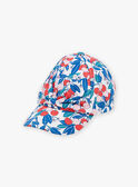 Cappellino ecrù con stampa a fiori KLUCASETTE / 24E4PFG2CHA001