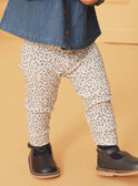 Leggings écru con stampa floreale LACELINE / 24H1BFJ1LG001