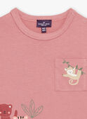 T-shirt rosa con motivo animali FAGABRIEL / 23E1BGD2TMCD332
