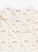 Body e foulard con stampa celeste neonato CAARLO / 22E1BG71BOD001