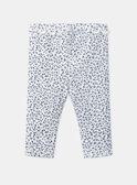 Leggings écru con stampa floreale LACELINE / 24H1BFJ1LG001