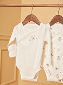 2 body nascita ecrù in cotone LOPE / 24H0NM11BOD001
