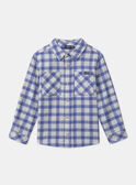 Camicia a quadri blu MEMINAGE / 25E3PG81CHM001
