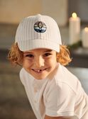 Cappellino a righe beige e blu FRECASAGE / 23E4PGI2CHA000