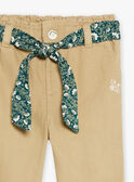 Pantaloni beige in twill GACERISE / 23H1BF81PAN626