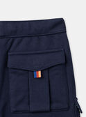 Shorts navy in tessuto felpato KLONOAGE / 24E3PGS2BERC234