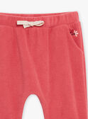 Pantaloni sportivi rosa passione in pile GAKLARISSE / 23H1BFD1JGBD325