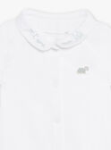 Set body ecrù con collo e bloomer verde nascita unisex COLOAN / 22E0CMI1ENS203