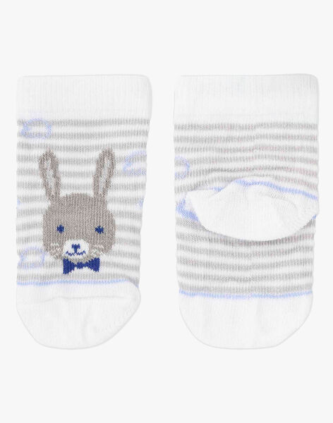 Chaussettes Rayees Motif Lapin Bebe Garcon Chaussettes Bebe Sergentmajor