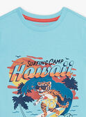 Completo pigiama blu turchese motivo surf bambino CAWAIAGE / 22E5PG55PYJC216