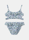 Costume da bagno a due pezzi con stampa floreale MRUNETTE / 25E4PFC4D4L001
