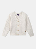 Heathered off white CARDIGAN LUCARDETTE / 24H2PFM1CAR006
