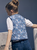 Gilet senza maniche double face trapuntato blu e bianco LEGILETTE / 24H2PFJ1CSM001