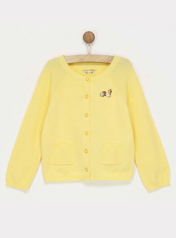 Cardigan giallo RADOISETTE / 19E2PF61CARB105