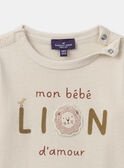 T-shirt a maniche lunghe con leone MAACHILE / 25E1BG71TML114