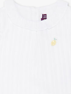 Blusa bianca neonata ZANORA / 21E1BFO1CHE000