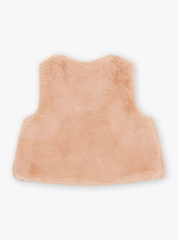 Gilet in pelliccia sintetica beige DAROMANE / 22H1BFY1CSMI820