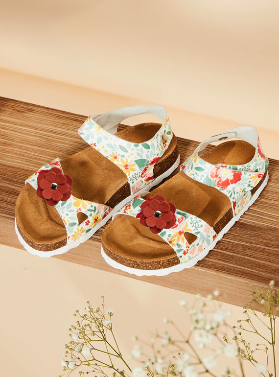 Sandali aperti ecrù in pelle FABIRETTE / 23N10PF63D0E001