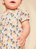 Blusa vaniglia in raso con stampa frutta FAPENNY / 23E1BFO1CHE114