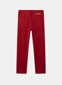 Jeans rossi per bambino NOCINAGE / 25H3PGP1PAN510