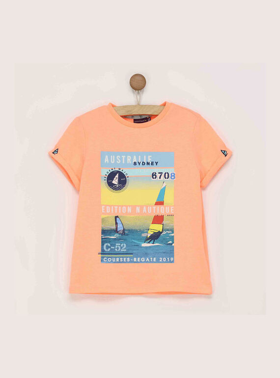 T-shirt maniche corte arancione REPIVAGE / 19E3PGD1TMCE403