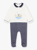Tutina a righe motivo koala sulla spiaggia neonato CEFINN / 22E5BG42GRE070