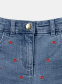 Shorts di jeans a cuoricini KLAKETTE / 24E2PFN1SHOP269