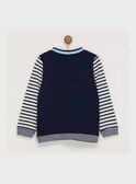 Cardigan bianco a righe REMAREAGE / 19E3PGD1GIL001