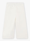 Jeans wide legs ecrù bambina CILOUETTE / 22E2PF81PAN001