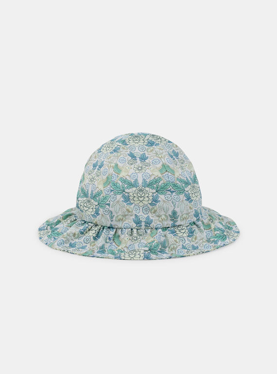 Cappello a Motivo Floreale con Fiocco Avorio KAULLA / 24E4BFR1CHA005
