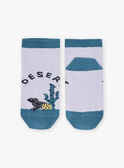 Calzini lilla e petrolio con motivo jacquard deserto FLANAGE / 23E4PGO1SOBH700