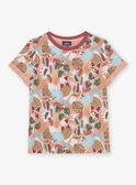 T-shirt pesca con stampa tropicale FICHEMAGE / 23E3PGD1TMC413