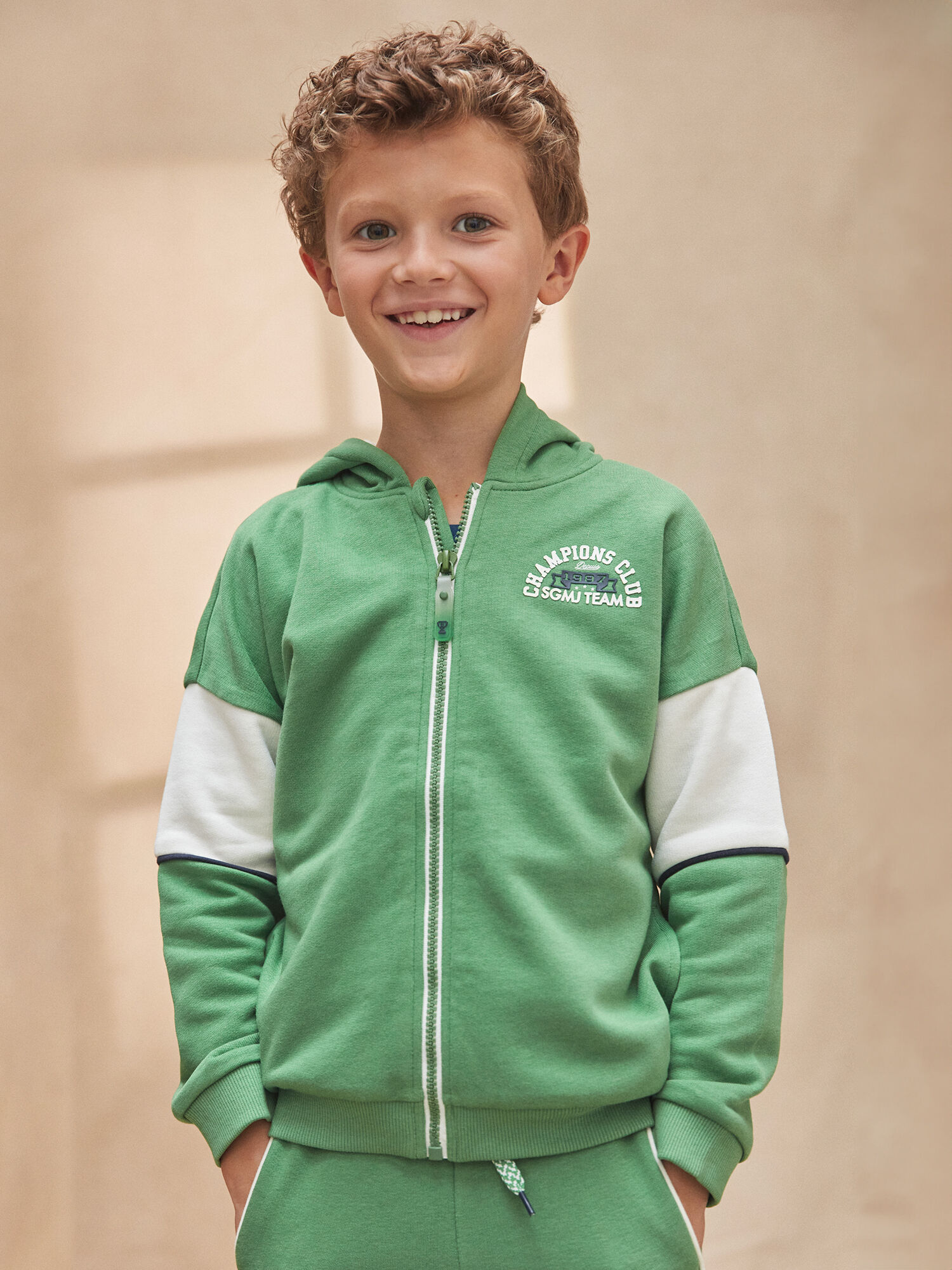Felpa con cappuccio new arrivals verde