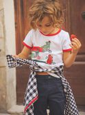 T-shirt con motivi dinosauri in bicicletta FEMIAGE / 23E3PGB1TMC001
