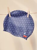 Cuffia da piscina navy a pois bianchi FRYBONETTE / 23E4PFL1D4Y070