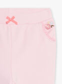 Pantaloni sportivi rosa neonata CADALICE / 22E1BFB1JGBD315