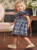 Abito blu navy con stampa a fiori KAFLORENCE / 24E1BFL2ROB070