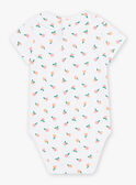 Body ecrù con stampa pesca neonata CAPATRICIA / 22E1BFM1BOD001