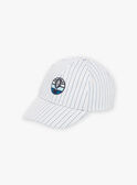 Cappellino a righe beige e blu FRECASAGE / 23E4PGI2CHA000