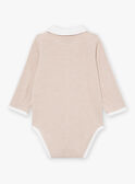 Set body, salopette e calze kaki e nocciola LOIC / 24H0CG12ENS604